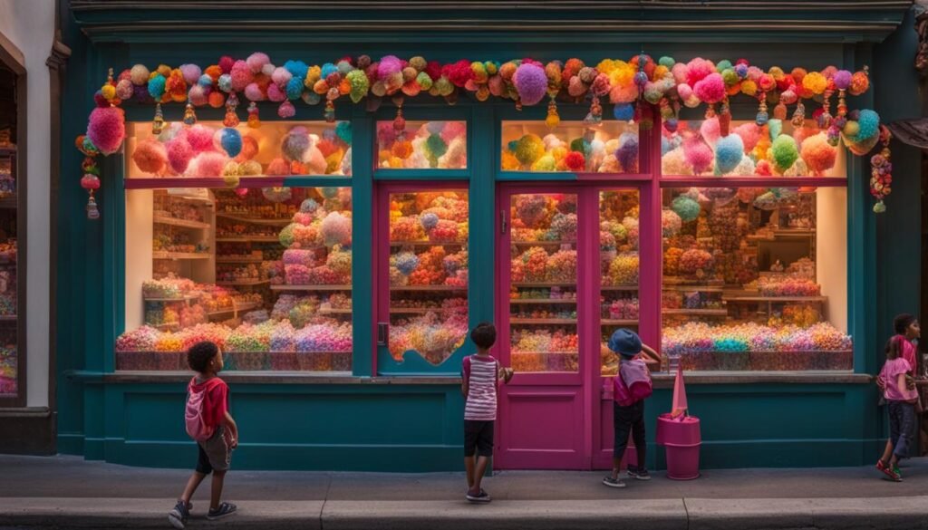 Tienda de dulces en la Calle de los Dulces en Puebla